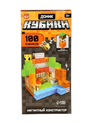 UNICON Магнитный конструктор Мой мир 100 кубиков 10883713