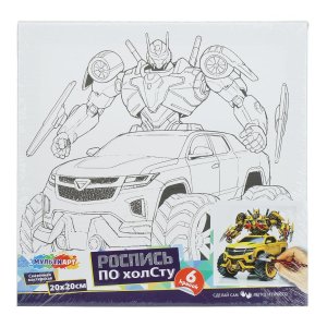 Холст для росписи Машина трансформер 20*20 см CANV20X20-132237