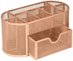 Подставка для канц  9 отд 105х220х110 мм роз металл IF-MO9-P