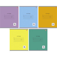 Тетрадь  12л Косая Линия Однотонная серия ТКЛ124995