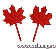 Кленовый лист мягкий красный ИТМ-124