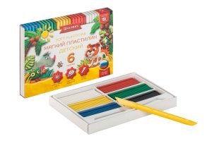 Пластилин  6цв повышенной мягкости ПЛ6Д