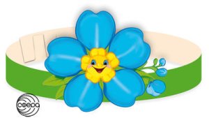 Ободок Цветок незабудка МА-10698