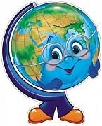 Плакат фигурный Глобус Ф-13024