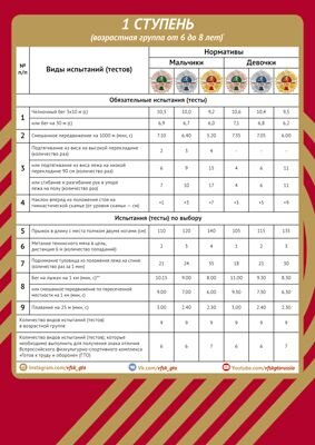Плакат ГТО 1 ступень ГТО-11438