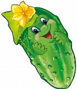 Плакат фигурный мини Огурец ФМ1-14006