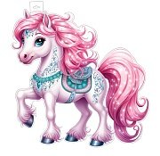 Плакат фигурный Лошадка Ф-17490