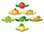 Комплект ободков Овощи 7 шт в комплекте КМА-17565