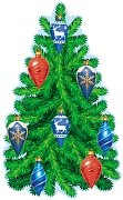 Оформительский набор Наряжаем елку новогодними игрушками КБ-17736