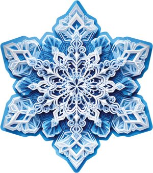 Плакат фигурный А4 Снежинка ФМ1-17421