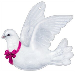 Украшение Голубь мини с бантом 2900440
