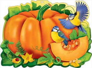 Плакат фигурный Тыква