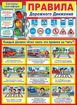 Плакат Правила дорожного движения