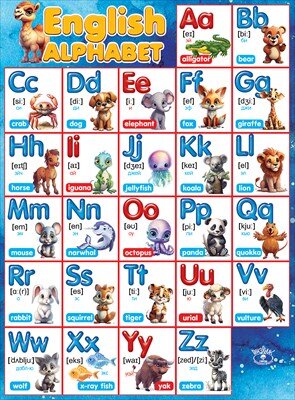 Плакат English alphabet 3001589