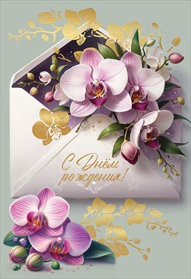 Открытка С Днём Рождения жен