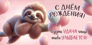 Конверт С Днем Рождения Пусть удача чаще тебе улыбается дет