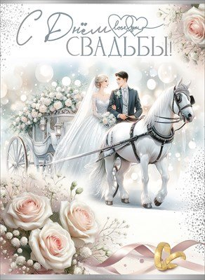 Открытка С Днем Свадьбы