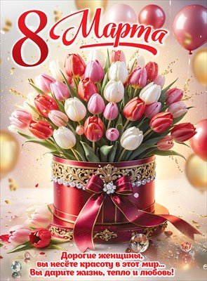 Плакат 8 Марта