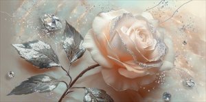 Конверт Без надписи Белая роза 5.0000072