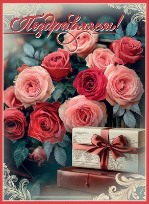 Открытка Поздравляем жен