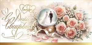 Конверт С Днём свадьбы