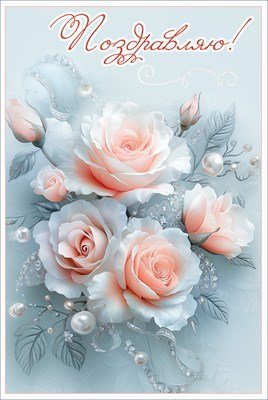 Открытка Поздравляю жен