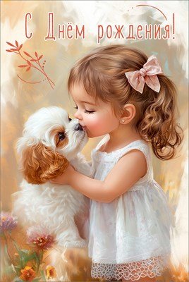 Открытка С Днём рождения дет