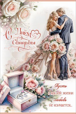 Открытка С Днём Свадьбы 5.0000766