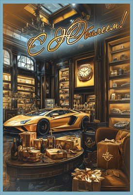 Открытка С Юбилеем муж 5.0000110 