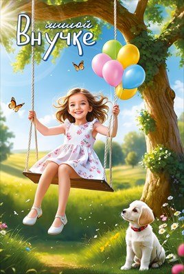 Открытка Милой Внучке 5.0001428