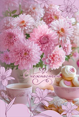 Открытка С нежностью жен 5.0001901