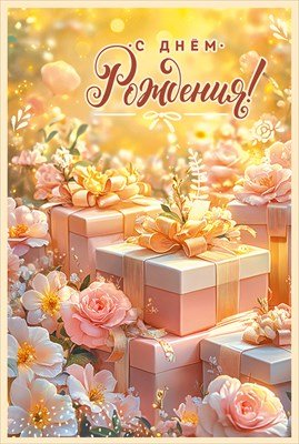 Открытка С Днём Рождения жен 5.0001933