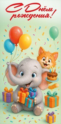 Конверт С Днём рождения дет 5.0002169