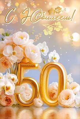 Открытка С Юбилеем 50 жен 5.0001949