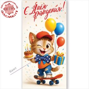 Конверт С Днём рождения дет 5.0002536