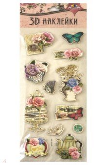 Материалы для творч 3D Наклейки 11х29см С3483-02