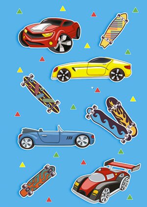 Записная книжка  80л А6 с брелоком Машины Спираль С3556-02