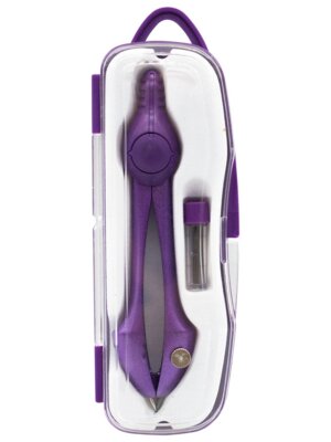 Циркуль 2 пред в пластик футляре Фиолетовый С3327-01