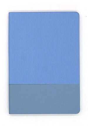 Ежедневник 256стр недатир А5 Голубой Кожзам С6367-01