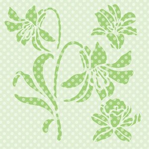 Трафарет для рисунка Цветы 100x100мм С3774-06