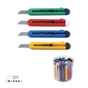 Нож канцелярский мини цв асс 001705