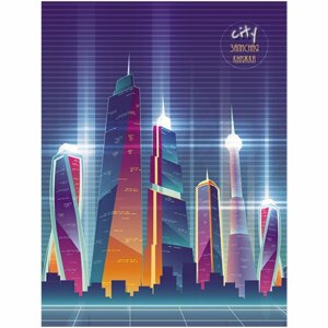 Записная книжка  80л А6 Огни города С0094-354