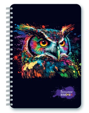 Записная книжка 40л А5 Клетка Филин на гребне С0859-69