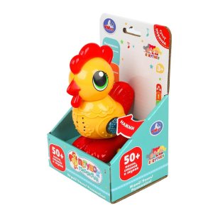 Умка Петушок КУКУТИКИ 50 + песен стихов звуков свет HT1046-R (72)