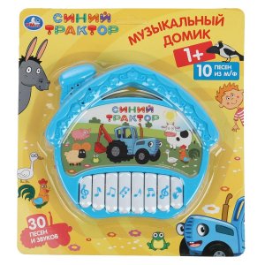 Умка Музыкальный домик 30 песен и звуков СИНИЙ ТРАКТОР 1607M329-R2 (192)