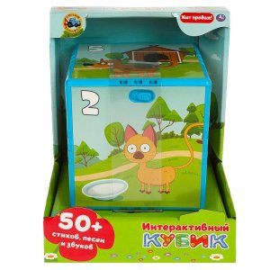 Умка Интерактивный кубик СИНИЙ ТРАКТОР 50 стихов песен и звуков HT1221-R