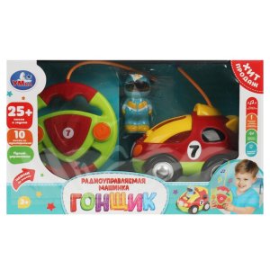 Умка Р/у машинка Гонщик 35+ песен стихов и загадок свет 1212F202-R