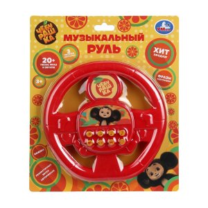 Умка Муз руль 20+ песен фраз звуков Чебурашка HT1478-R2