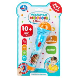 Умка Микрофон 10 песен и фраз Шаинский музыка HT1456-R6