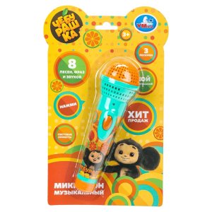 Умка Микрофон 8 песен и фраз Чебурашка HT1456-R4